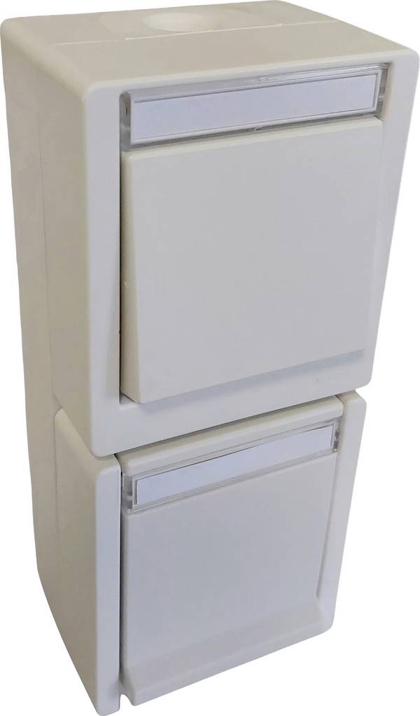 N & L 27733 Switch/socket combo Complete Surface-mount White 1 pc(s)