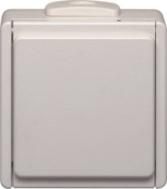 N & L 28204  Socket (+ lid) Complete Surface-mount junction box  White 1 pc(s)