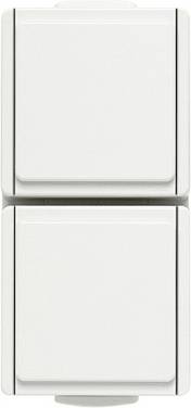 N & L 22563  Two gang socket Complete Surface-mount junction box  White 1 pc(s)