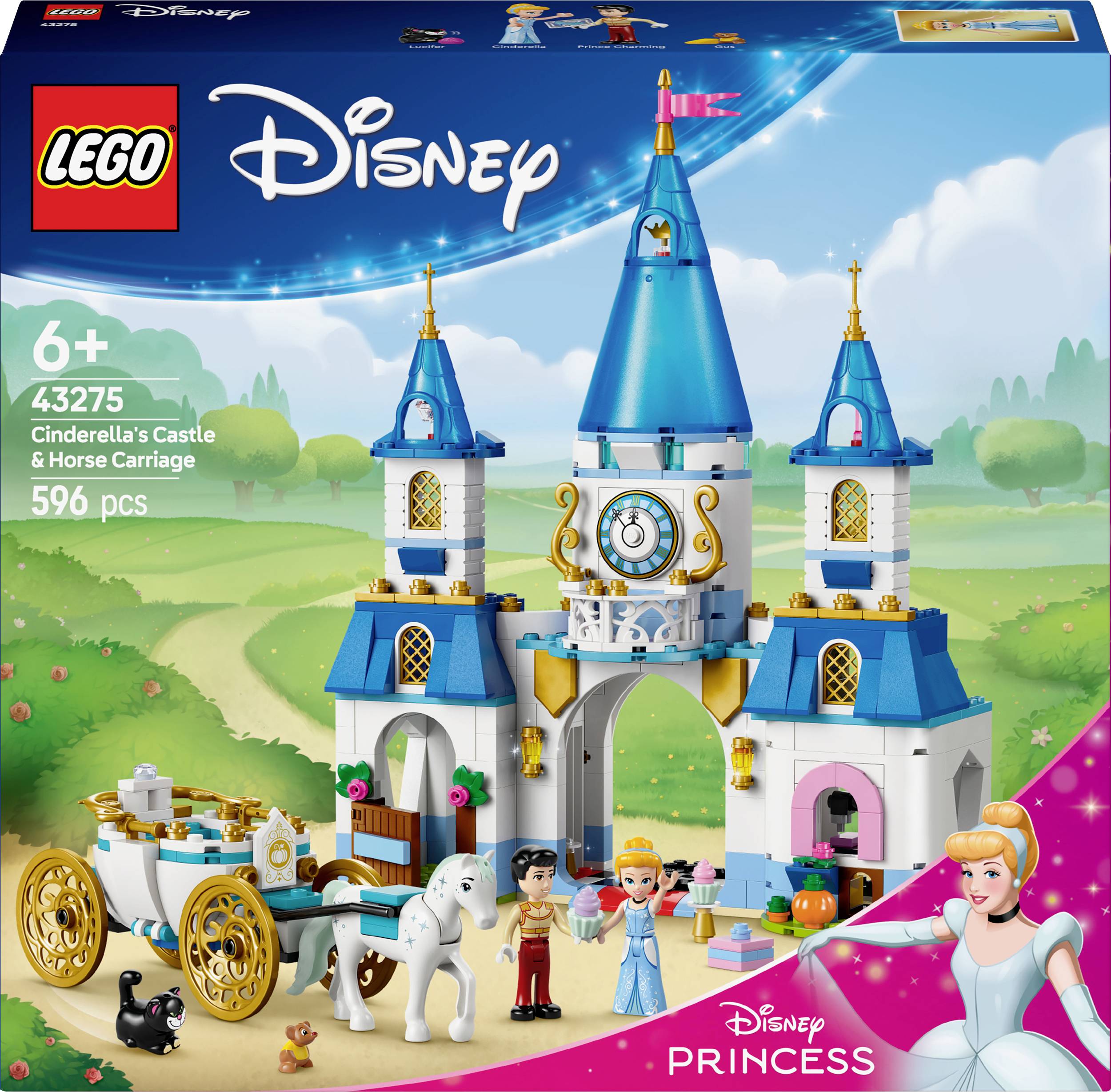 43275 LEGO® DISNEY Cinderellas castle and horse-drawn carriage