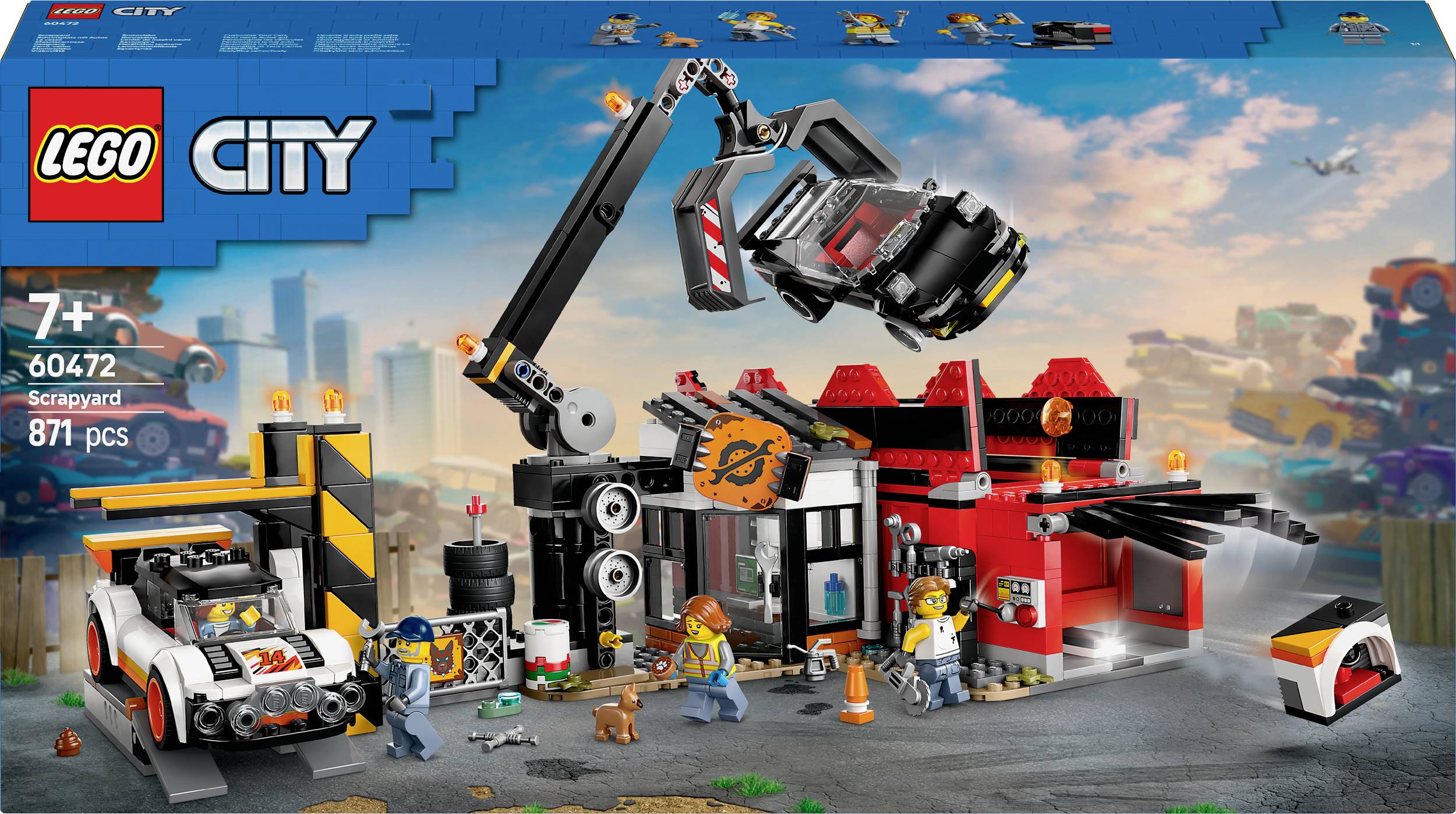 Image of 60472 LEGO® CITY Scrapyard with cars