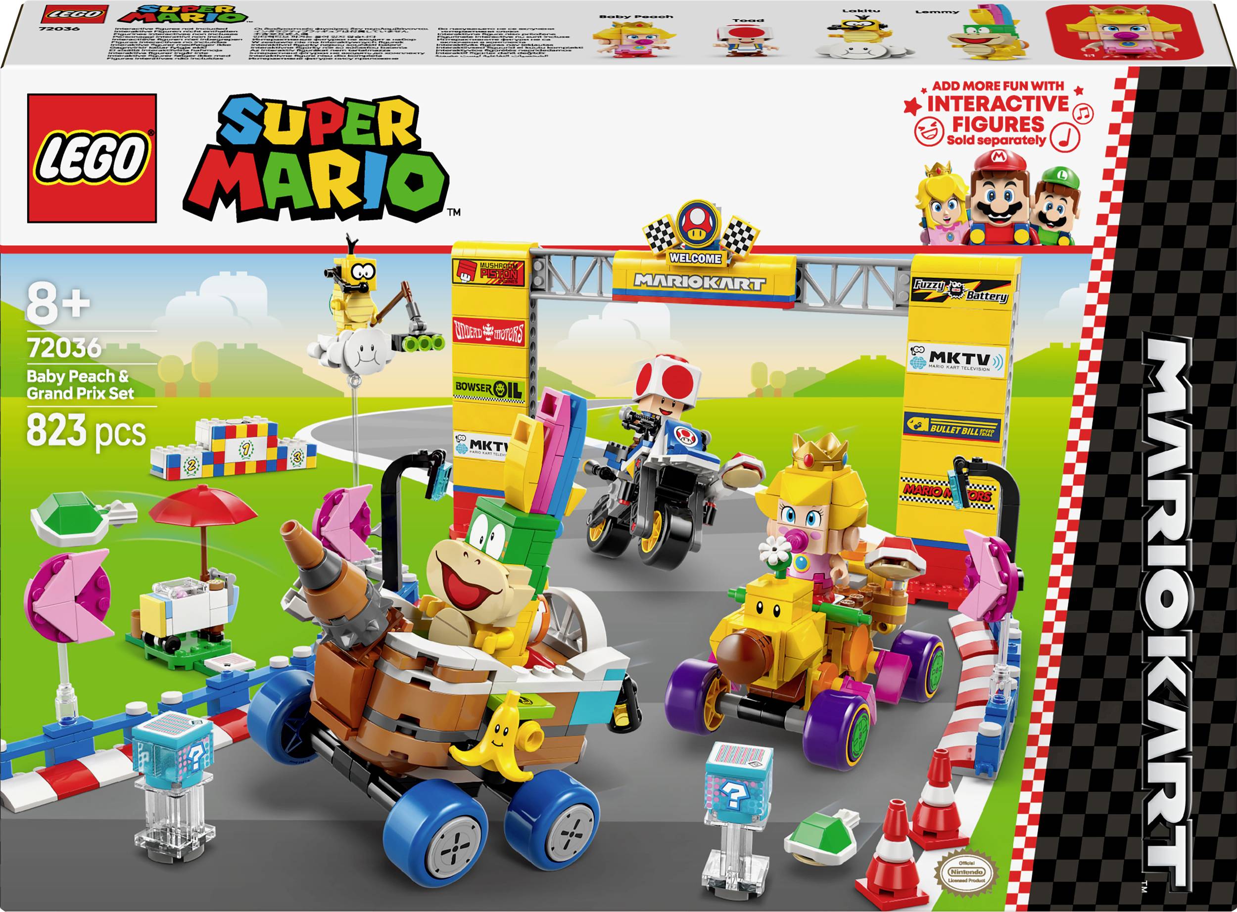72036 LEGO® Super Mario™ Mario Kart™ – Baby Peach & Grand Prix set