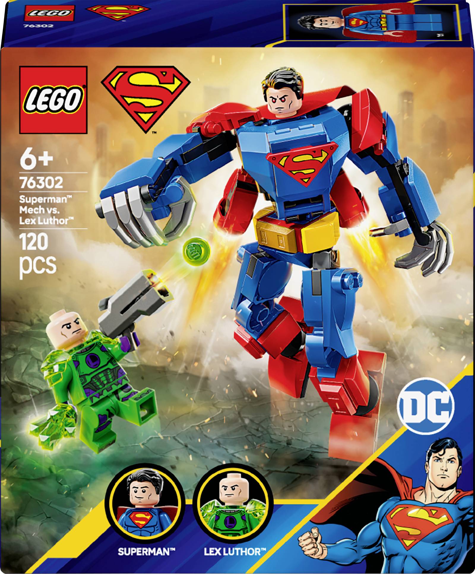 76302 LEGO® DC COMICS SUPER HEROES Superman™ Mechanical vs. Lex Luthor™
