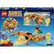 LEGO Sonic the Hedgehog Building Set with Orange Mech and Figures. Scene depicts Dr. Eggman in Robot battling Sonic and Friends.
