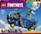 LEGO Set 'Fortnite Battle Bus', recommended for ages 10 and up. Includes blue bus replica with balloon, minifigures and accessories.