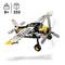 Aircraft model made from building blocks with rotating propeller. Suitable for children aged 8 and over, 333 pieces.