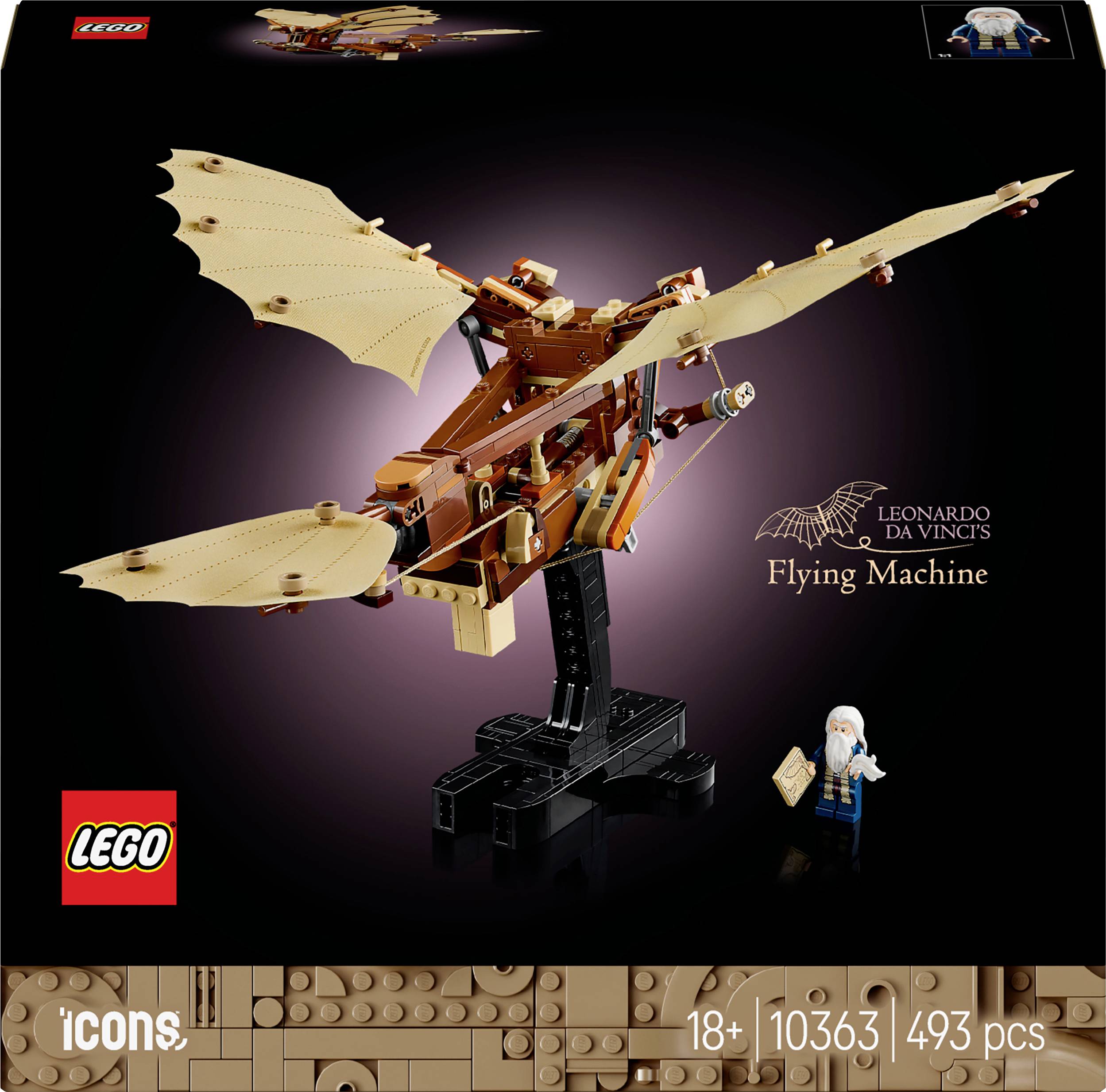 10363 LEGO® ICONS™ Leonardo da Vinci aircraft