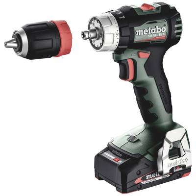 Cordless drill with removable chuck, marked 'Metabo SB 18 L BL'. Suitable for precise drilling and screwdriving tasks.