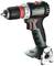 Cordless drill driver with green, black and red design, brand 'Metabo', model 'BS 18 L BL', featuring an ergonomic handle and metal mounting bracket.