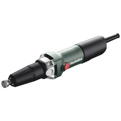 Handheld Metabo power tool with a green and black body, shown on a white background.