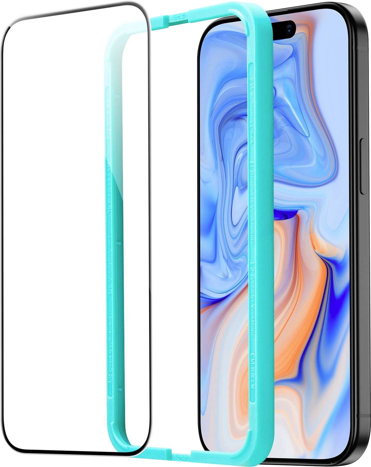 ESR Tempered-Glass Glass screen protector Apple iPhone 15 1 pc(s) Anti-fingerprint, Scratch-proof 1D6570301