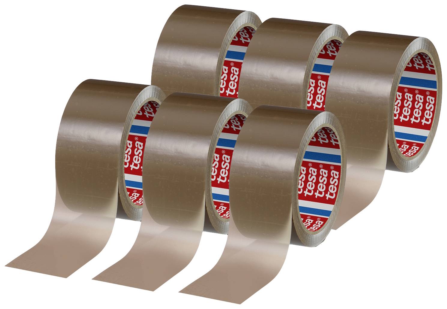 tesa tesapack 4280 PP 04280-00040-00 Packaging tape tesapack® 4280 Brown (L x W) 66 m x 50 mm 6 pc(s)