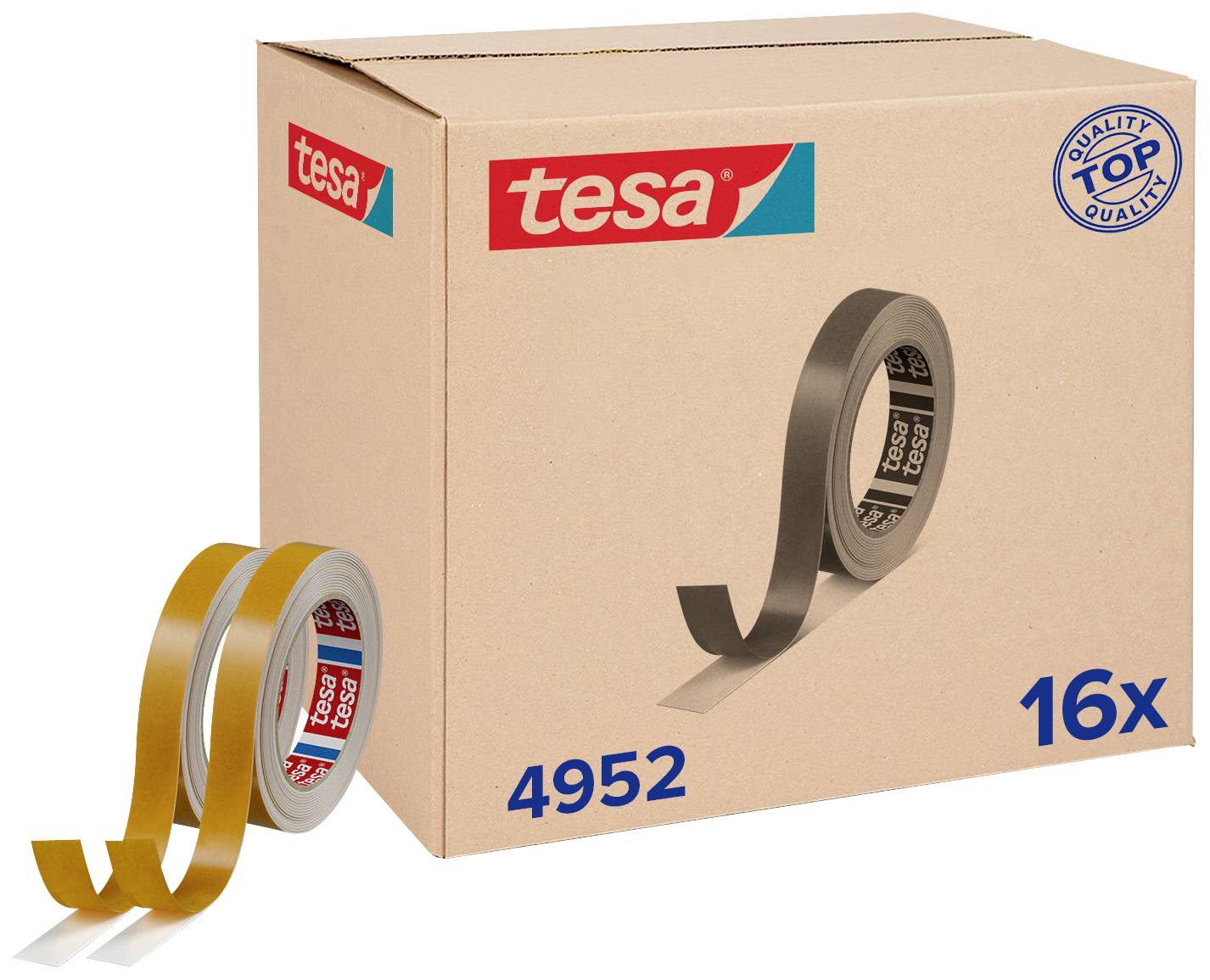 tesa tesafix 4952 04952-00002-00 Double sided adhesive tape tesafix® 4952 White (L x W) 5 m x 19 mm 16 pc(s)