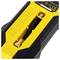 A yellow device with CE and RoHS certification. Contains two interchangeable nozzles and displays technical details on the top surface.