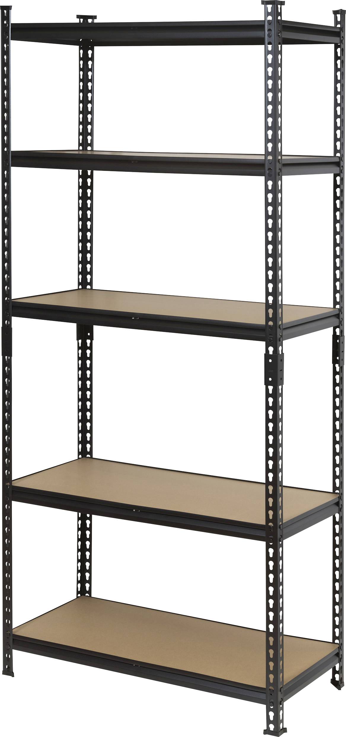 TOOLCRAFT TO-9919458 Heavy duty shelving 120 kg (W x H x D) 800 x 1800 x 400 mm Metal, Fibreboard Anthracite/black