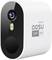 'Aosu security camera with 5 MP UHD resolution, white housing with black front panel and LED light.'