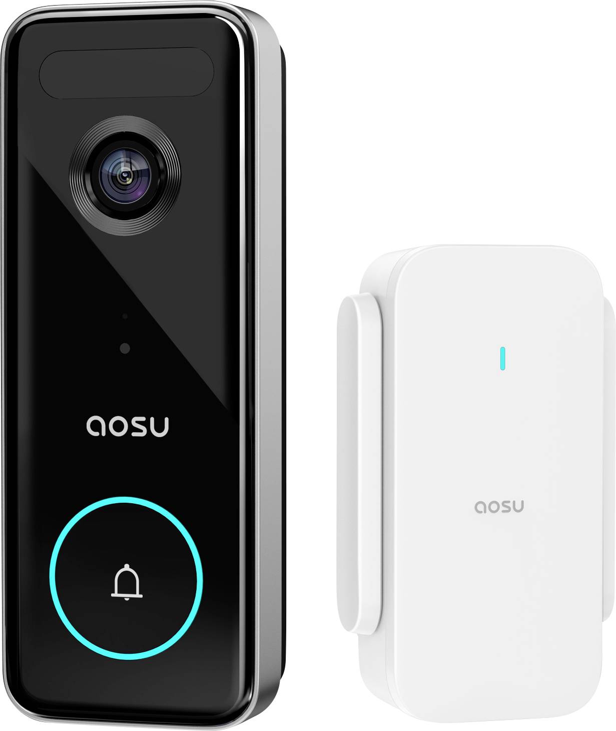 Aosu V8S Video door intercom Wi-Fi Complete kit 1-piece Black