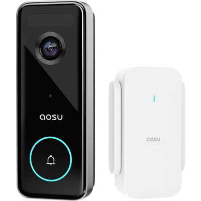 Aosu V8S Video door intercom Wi-Fi Complete kit 1-piece Black