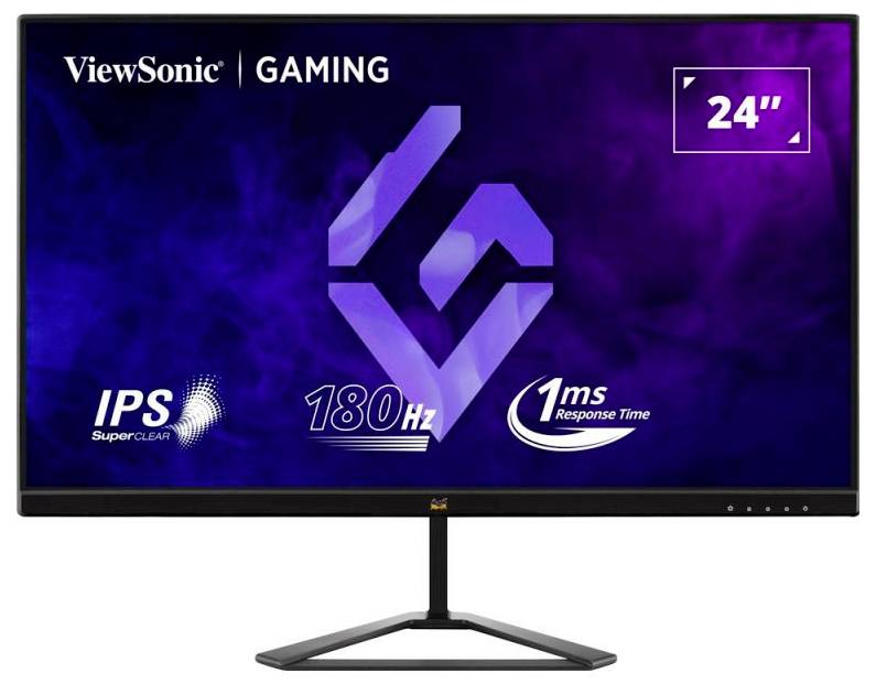 Viewsonic VX2479J-HD-PRO Gaming screen EEC E (A - G) 60.5 cm (23.8 inch) 1920 x 1080 p 16:9 1 ms HDMI™, DisplayPort, Audio line out IPS LED