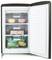 An open freezer with three drawers containing ice cream, pizzas, and frozen vegetables.