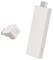 'Two white USB-C plugs, one small with a smiley, the other elongated and narrow. Both are used for data transfer or charging.'