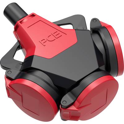 PC Electric 243712-src 3-way connector Rubber 250 V Red IP54