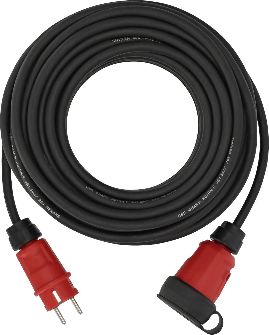 Brennenstuhl 9161250110 Current Cable extension 16 A Black, Red 25 m H07RN-F 3G 1,5 mm²