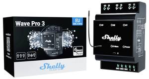 Shelly Shelly Wave PRO 3  DIN  rail mount relay  Z-Wave