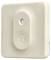 Square, cream-coloured motion sensor with a central detection range, suitable for ceiling mounting in indoor spaces.