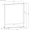 Technical drawing of a square element with dimensions: width 1995 mm, height 2450 mm, depth 105 mm.