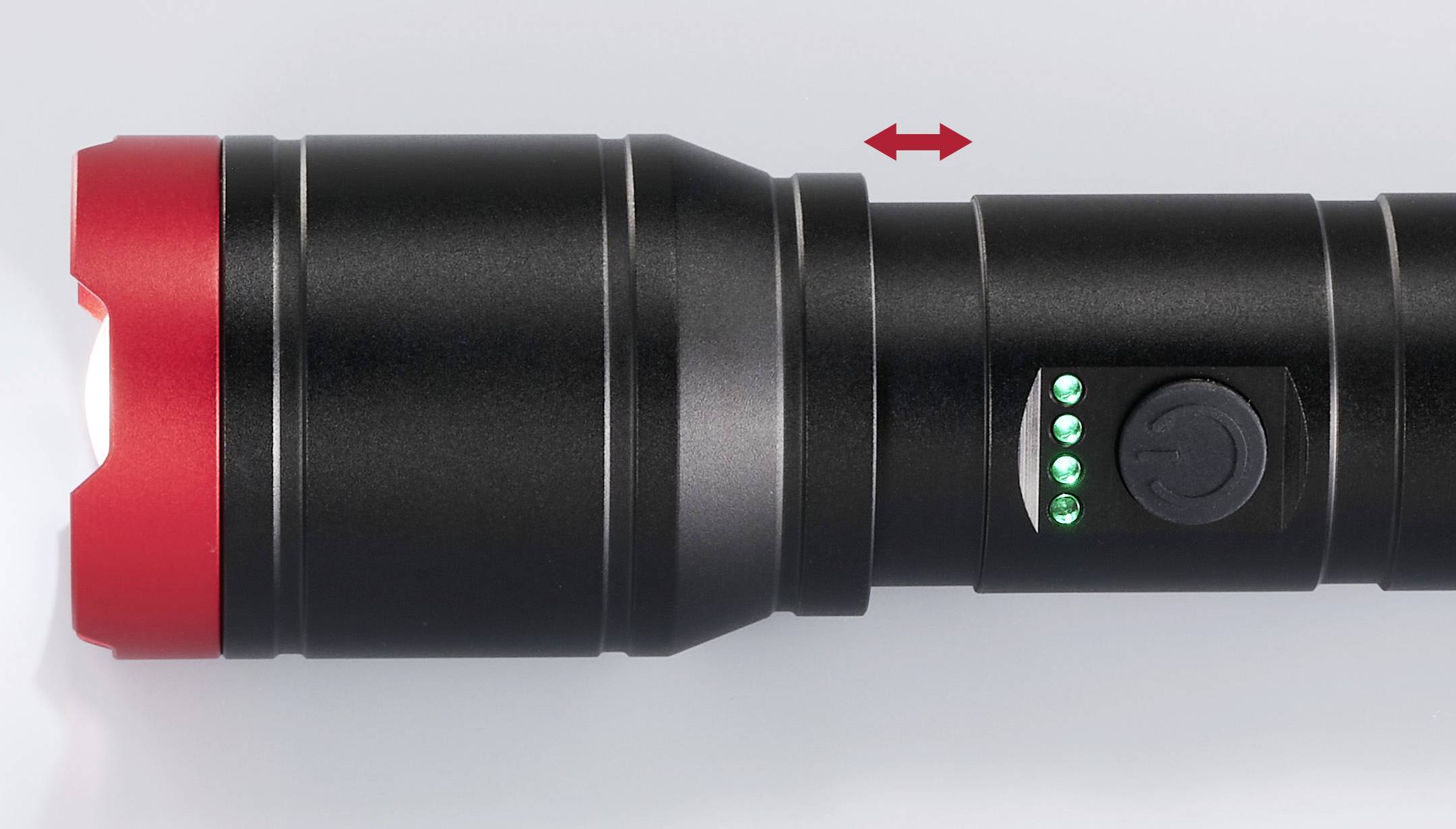 TOOLCRAFT Torch Adjustable, Adjustable dot size, Strobe mode, USB interface Li-ion rechargeables or battery-operated 250-7