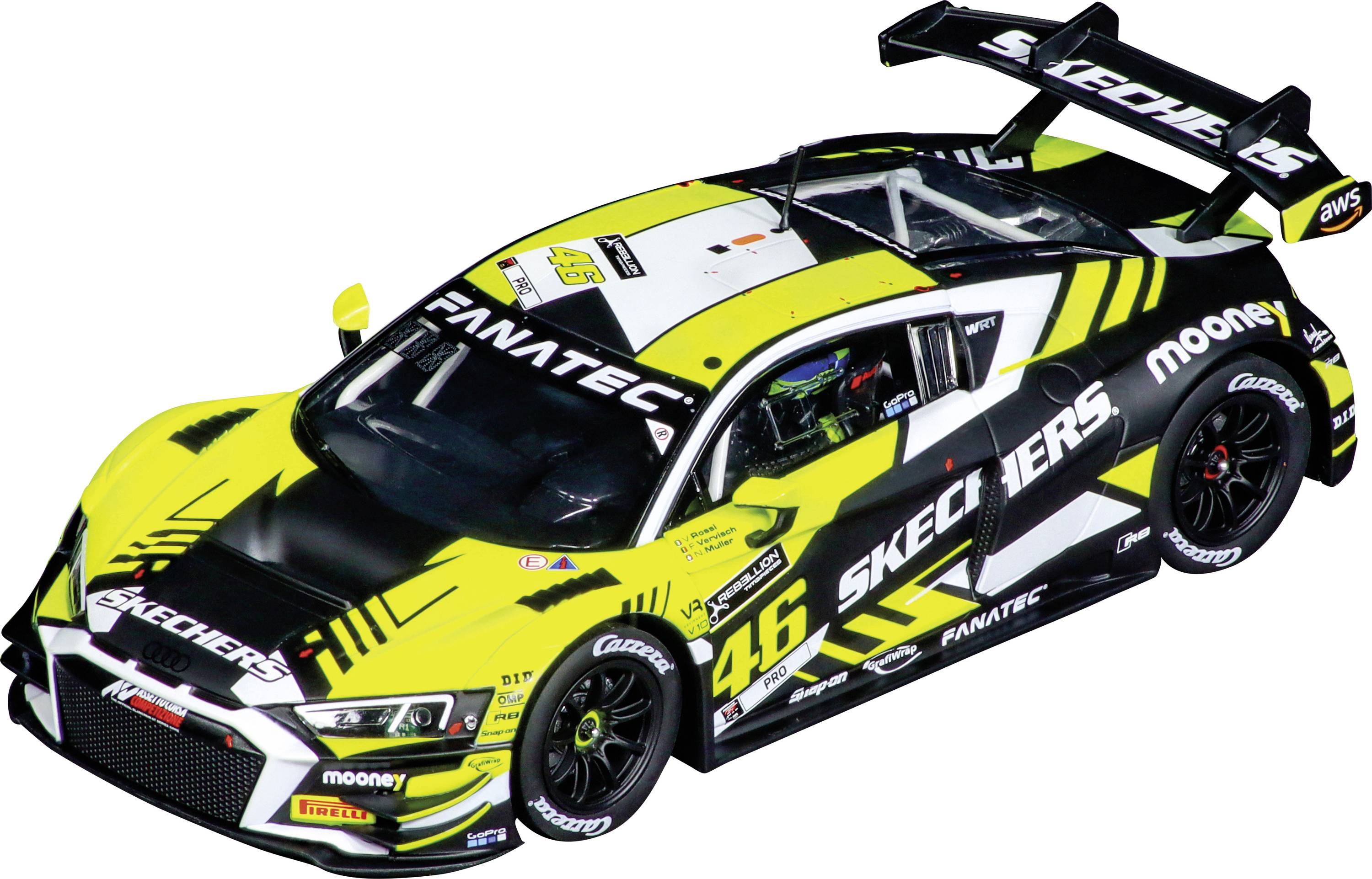 Carrera 20023980 DIGITAL 124 Car Audi R8 LMS GT3 evo II Valentino Rossi, No. 46