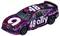 Racing car with purple design, number 48, sponsor logos 'ally' and 'do it right', driver's name above the door.