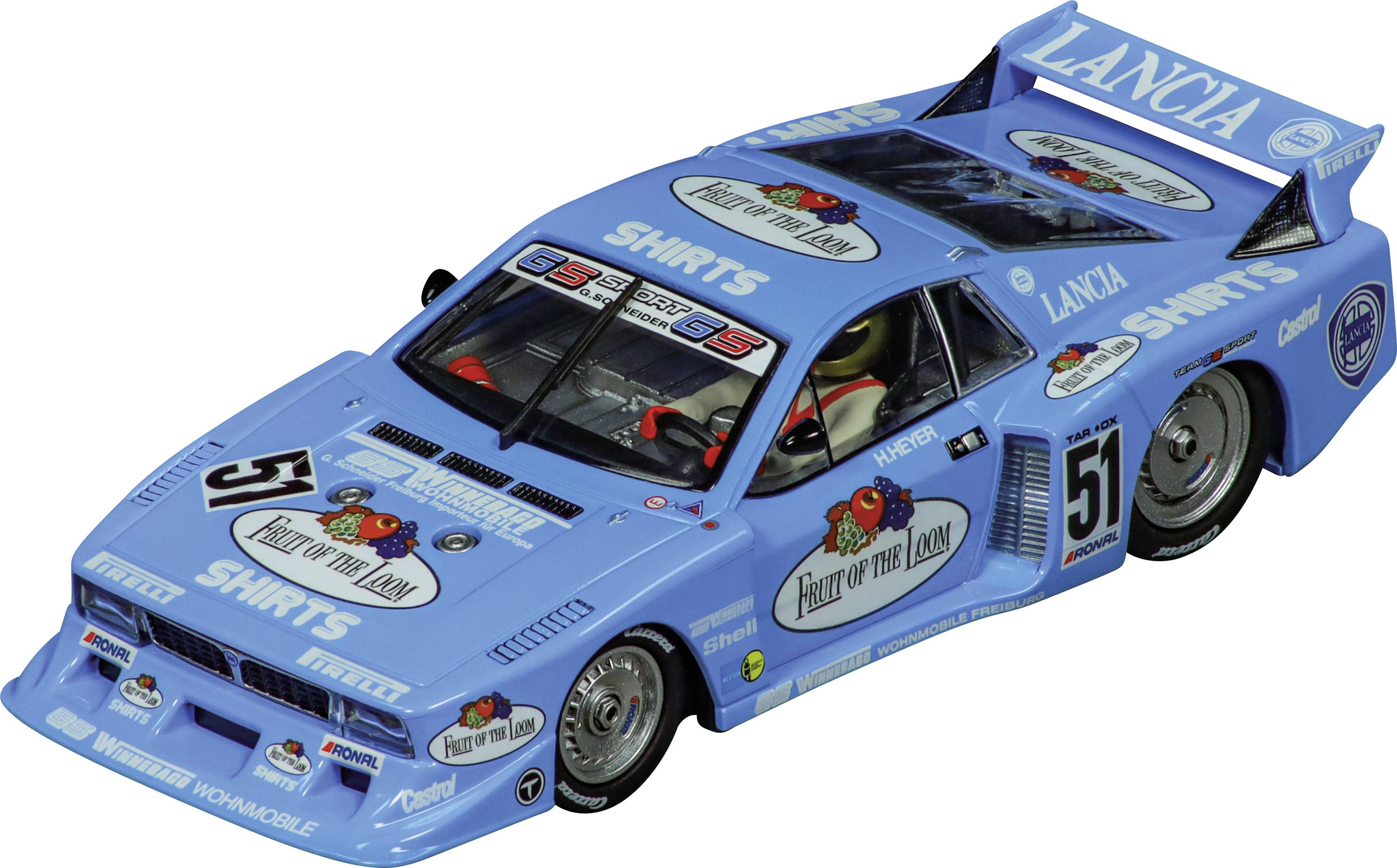 Carrera 20032029 DIGITAL 132 Car Lancia Beta Montecarlo Turbo Fruit of the Loom, No. 51