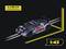 Toy car in 1:43 scale, decorated with sponsor stickers, including 'Red Bull'. Dimensions: 11.0 x 4.9 x 2.9 cm.