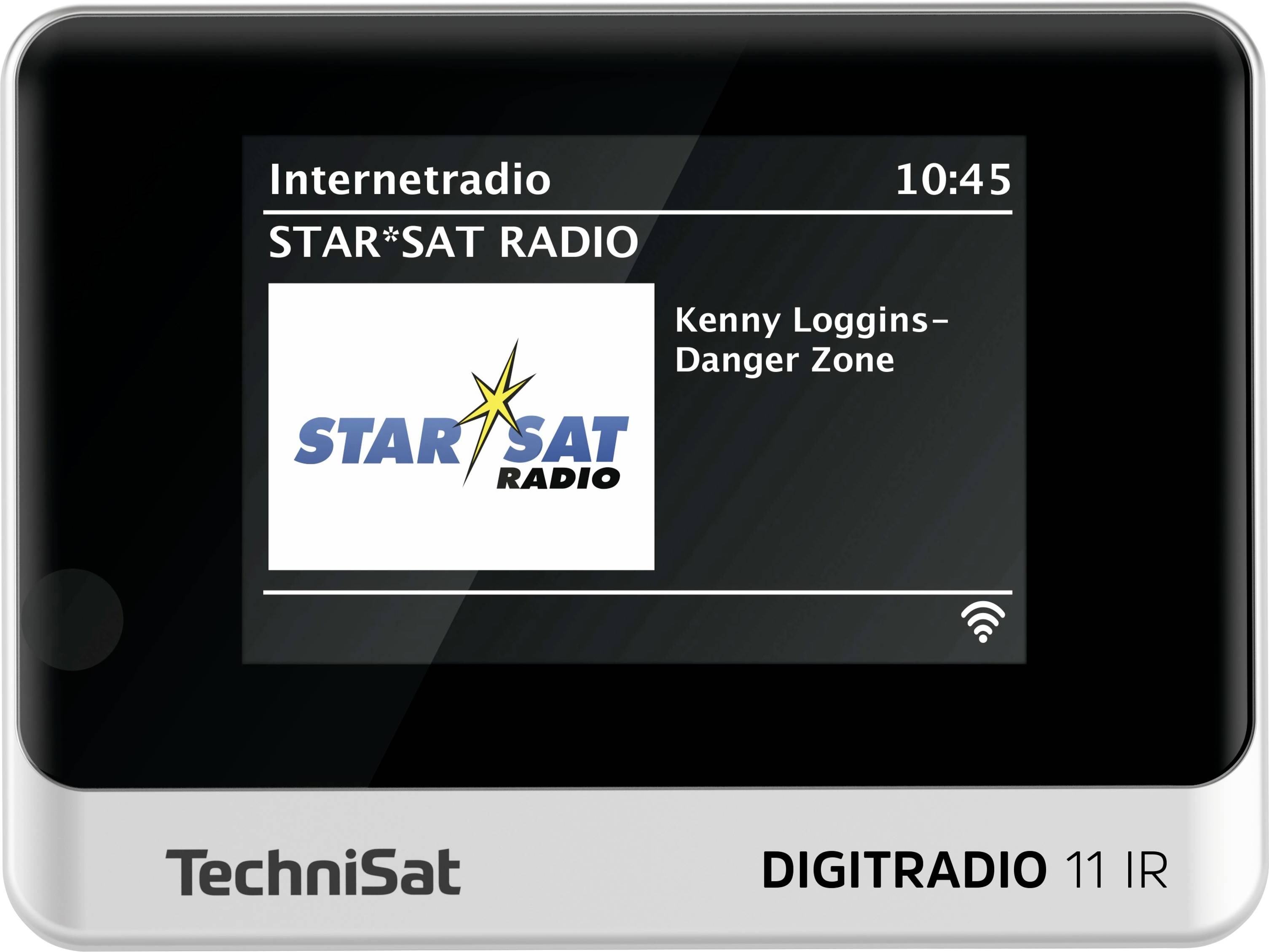 TechniSat DIGITRADIO 11 IR Internet desk radio DAB+, FM, Internet Bluetooth, Internet radio, DAB+, FM, Wi-Fi Incl. remote control, Alarm clock Black/silver
