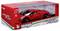 Red toy car at 1:18 scale in a Burago box. Packaging displays 'Race & Play' and is suitable for children aged 3 and above.
