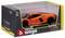 An orange Lamborghini toy car in a Bburago package, suitable for children aged 3 and above. Model in 1:24 scale.