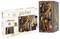 Harry Potter Bookend with Diagon Alley Motif. Contains Miniature Buildings and Harry Potter Figure. Packaging Displays the Completed Set.