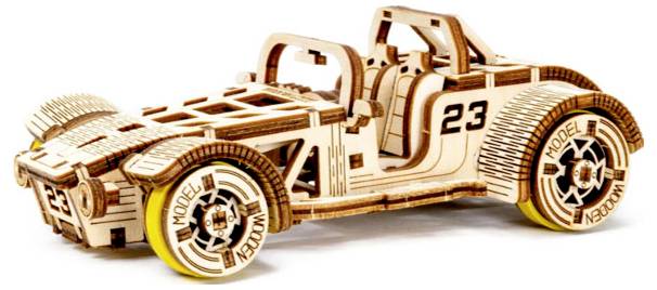 Image of Revell Wood Tiny Adventures - Roadster Model car assembly kit