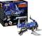 Revell kit model of a blue mechanical dinosaur named 'Hydrofang'. Contains 56 parts for children aged 8 and above. Packaging displays the completed model and assembly instructions.