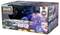 Packaging with the text: 'Revell Control RC Stunt Car DISCO'. Shows a remote-controlled car with LED lights, 2.4 GHz.