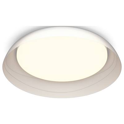 A round, white ceiling light with soft, even illumination, perfect for room lighting.