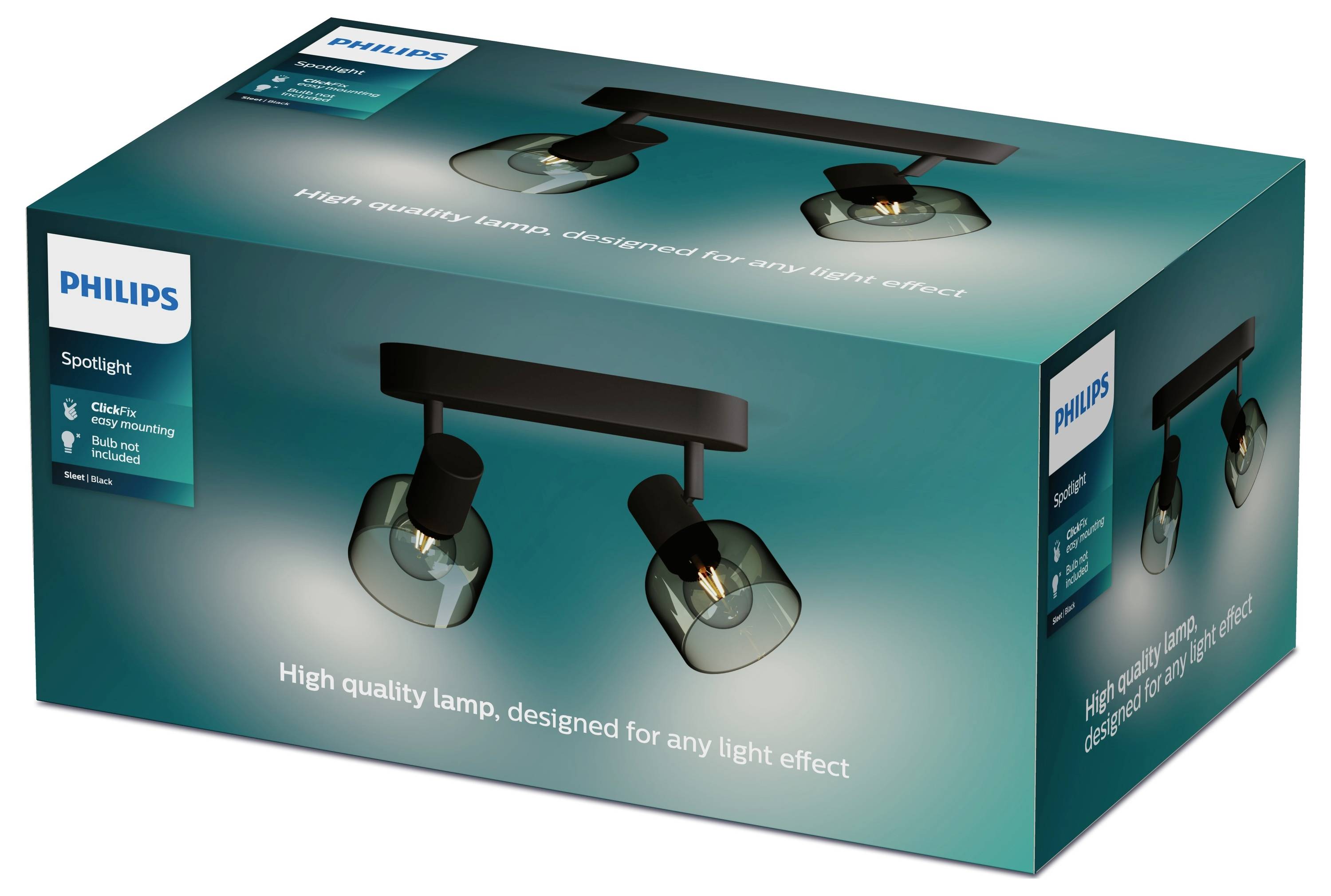 Philips Sleet 8720169299597 Ceiling floodlight E14 50 W Black-2