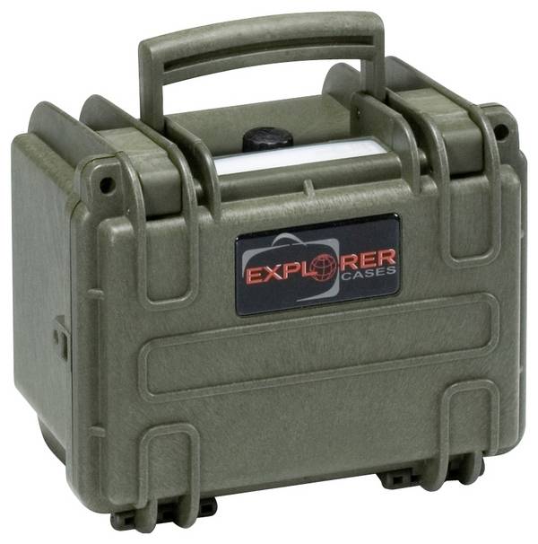 Explorer Cases Outdoor case  1913.G green with pick & pluck foam  (W x H x D) 19 x 13 x 14 cm Olive green  1913.G