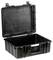 Black, robust protective case with open lid. Suitable for safe transportation and storage of delicate equipment.