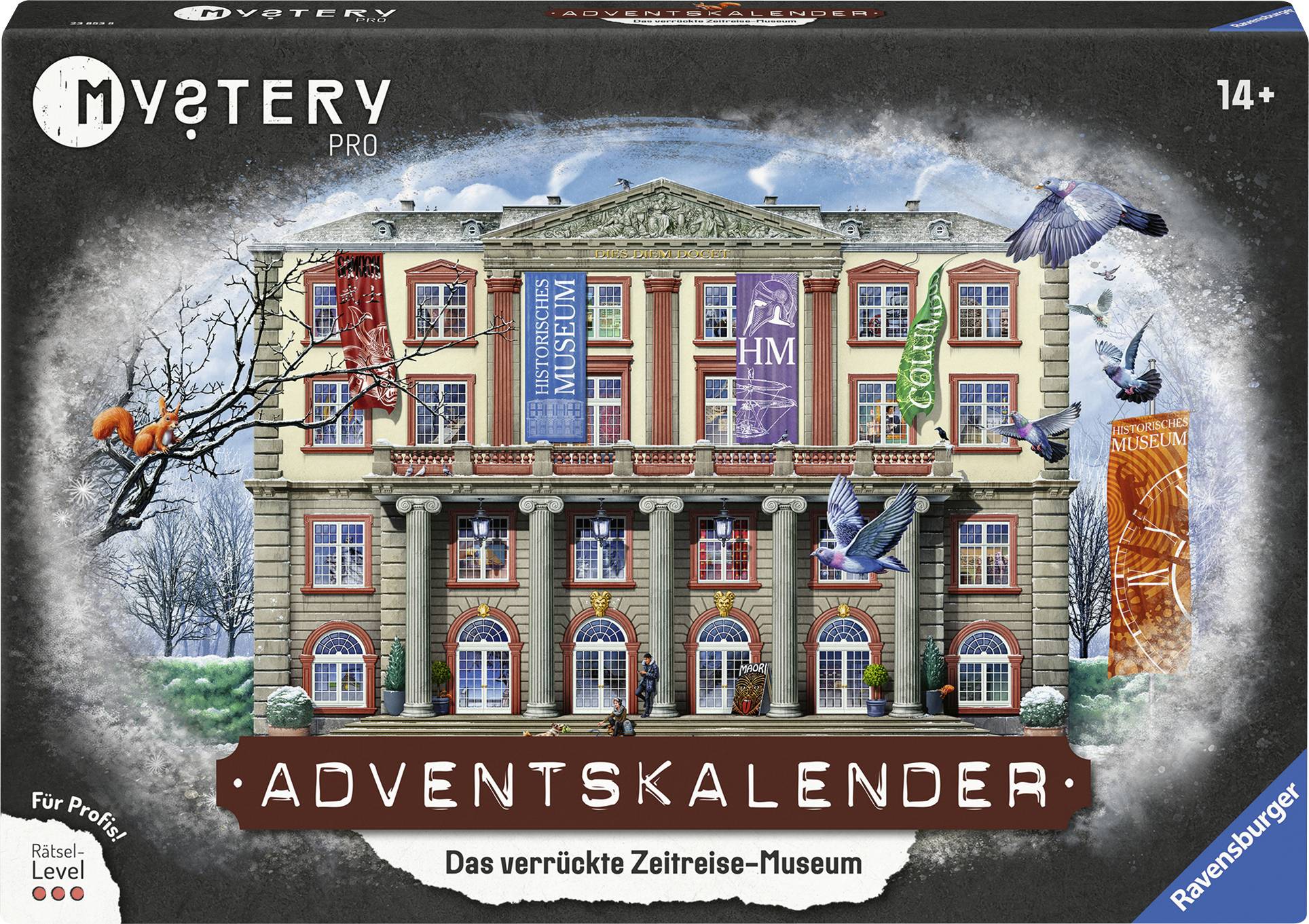 Ravensburger The crazy time travel museum Advent calendar Age category 14 years and over