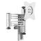 Metal monitor mount, suitable for wall mounting. Adjustable arm with VESA plate, for flexible screen positioning.