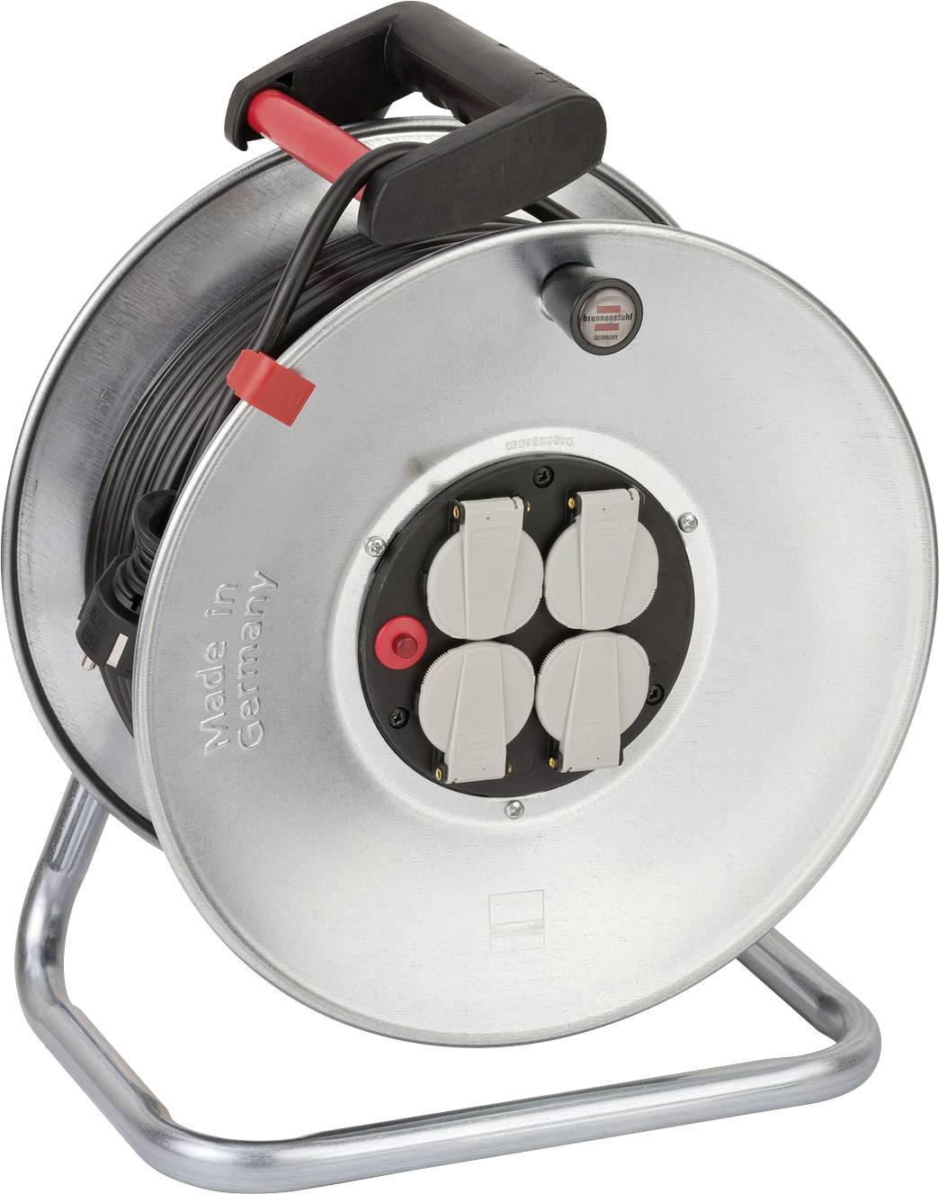 Image of Brennenstuhl 1198568 Cable reel 50 m Black PG plug