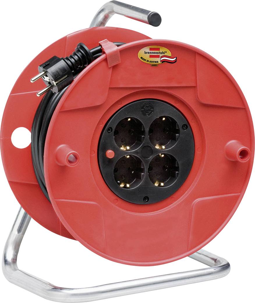 Image of Brennenstuhl 1219058 Cable reel 25 m Black PG plug